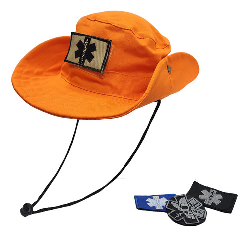 Sombrero Australiano Bonnie Emergencias Bomberomanía Naranja