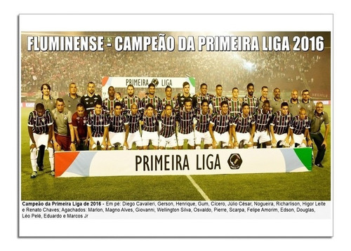 Poster Do Fluminense - Campeão Da Primeira Liga 2016