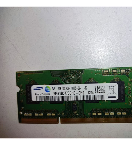 Lote De 5 Memorias Ram Samsung 2gb Ddr3 