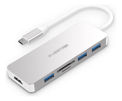 Adaptador Base Concentrador Usb C Dock 6 1 Multipuerto Usb-c