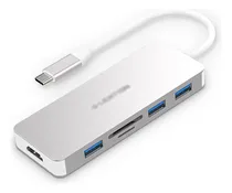 Comprar Adaptador Base Concentrador Usb C Dock 6 1 Multipuerto Usb-c