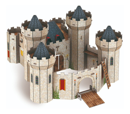 El Castillo Medieval 3d Col. Cartón 3d. Libro+maqueta