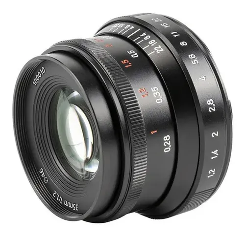 Lente 7artisans 35mm F1.2 Câmera Sony E-mount Alpha Nex Apsc