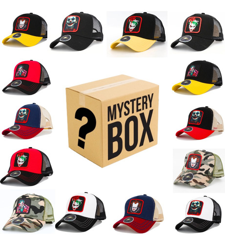 Caja Misteriosa Gorras Joker Guason Payaso Eso 5 Piezas