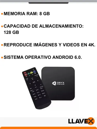 Tv Box Oryx 4k Ultra Hd 8gb 128gb