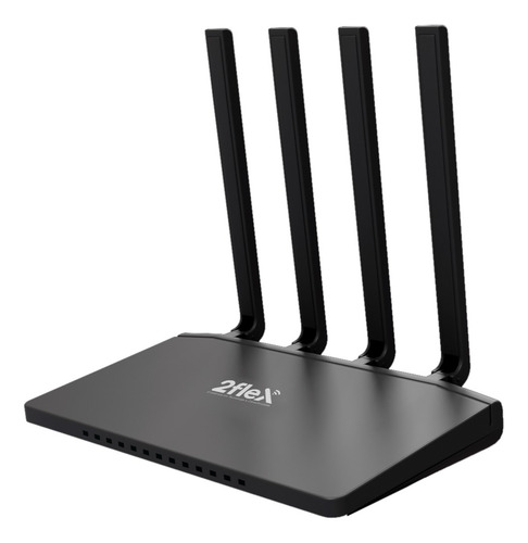 Onu Ont Gpon Ac 1200 Wifi +voip 4ant - 6 Dbi Cor Preto