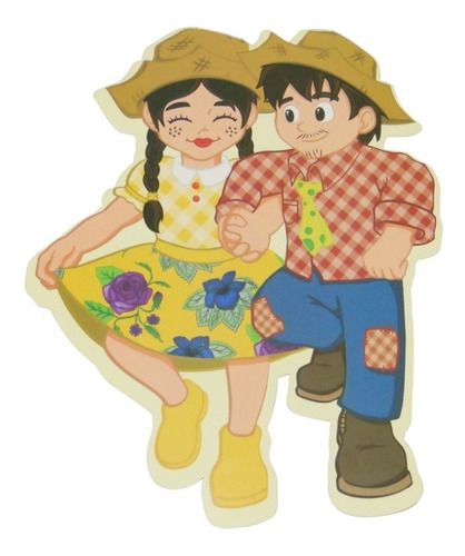 Imagem 2 de 5 de Kit Painel Decorativo De Papel Festa Junina 5 Itens
