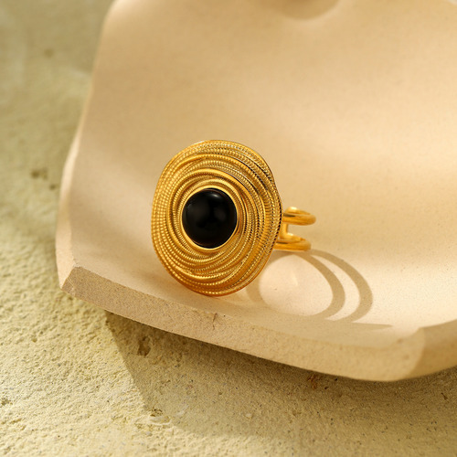 Anillo Retro Con Forma De Ojo De Horus, Ligero, Lujoso Y Mod