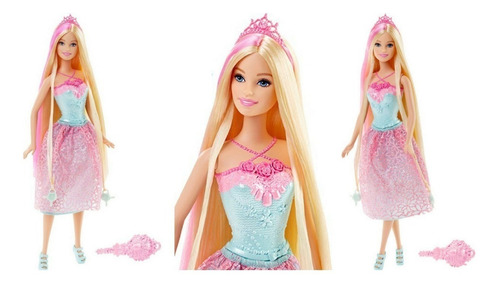 Barbie Reyno Peinados Magicos Muñeca Traje Peinado Mattel