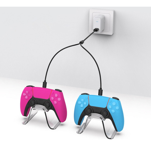 Cable De Carga Usb 2 En 1 Para Interfaz Ps Vr2 Ps5 Handle -c