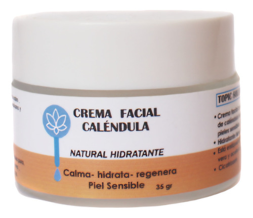 Crema Facial Aloe Vera + Caléndula Hidratante Regenerante