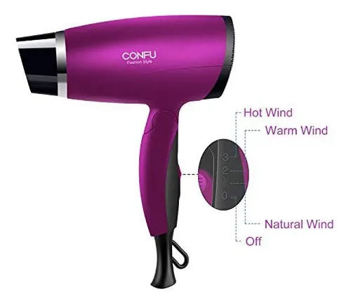 Secador De Pelo, Turmalina De Cerámica De 1600 W, Secador De