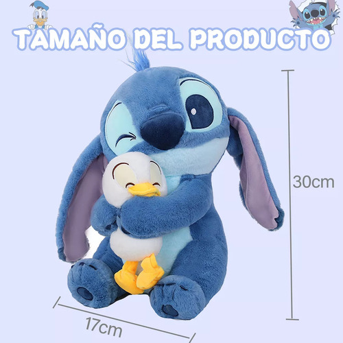 . Pelúcia Cute Stitch Abraçando Um Patinho Lilo Ys