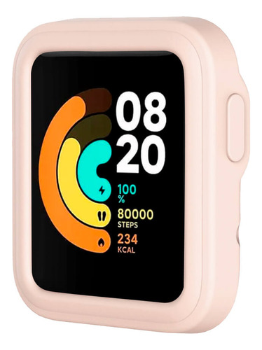 Case De Silicona Para Xiaomi Mi Watch Lite Rosa