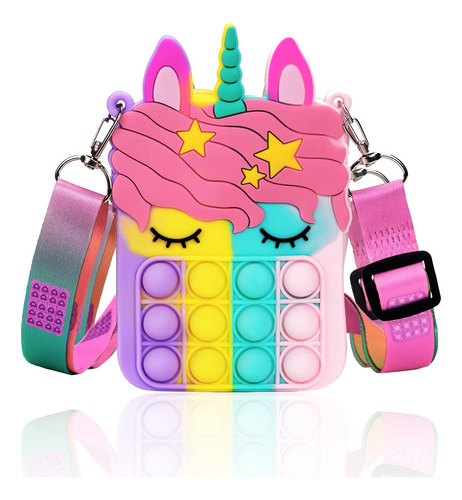 Monedero Pop Bag Civan Con Forma De Unicornio Con Juguete Pa