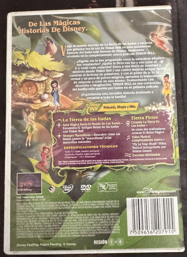 Tinkerbell Entra Al Mundo De Las Hadas - Película Física (Usado)