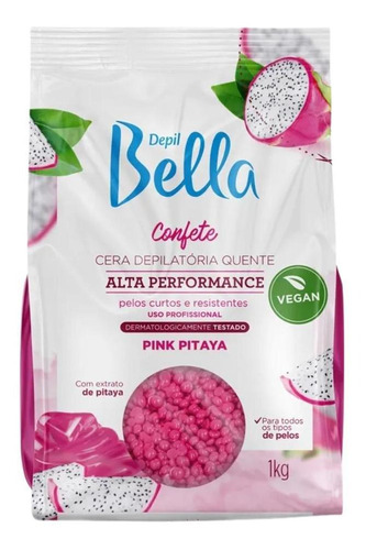 Cera Depilatória Quente Confete Pitaya Depil Bella - 1kg