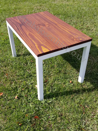 Mesa Ratona En Hierro Y Madera