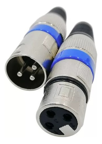 Conector Metal / Plastico Plug Canon Xlr Macho