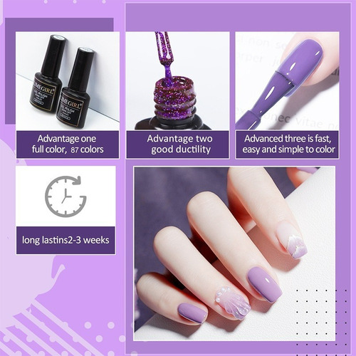 Juego De 18 Esmaltes En Gel Semipermanentes Con Lámpara Uv P