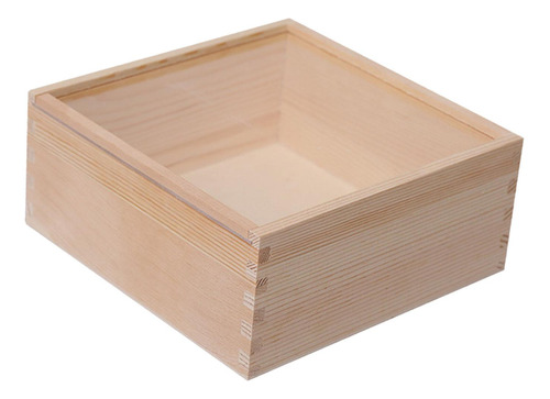 Caja De Madera Caja De Regalo Artesanal 18cmx18cmx8cm