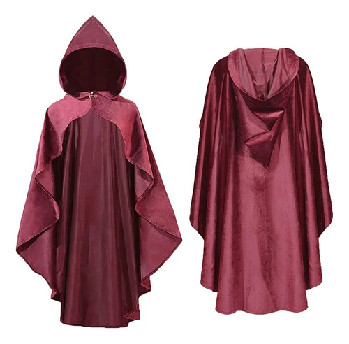 N Disfraz Medieval De Mujer Con Capucha, Capa De Bruja,