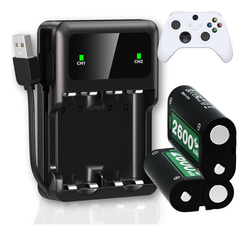 Batería Recargable Mando Xbox One S X Pila Control 2x2600mah