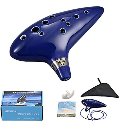 Ocarina 12-hole Alto C Cerámica Piccolo, Instrumento Musical