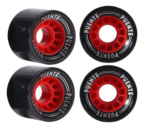 4 Piezas Longboard Ruedas De Skateboard 70x51mm Dureza Pu