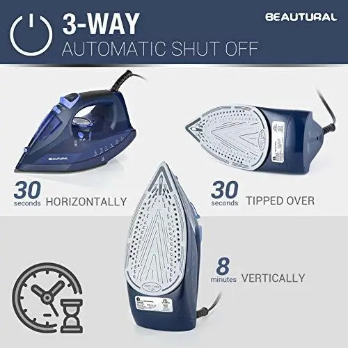 Plancha De Vapor Beautural Para Ropa Con Dial De Termostato | Envío gratis