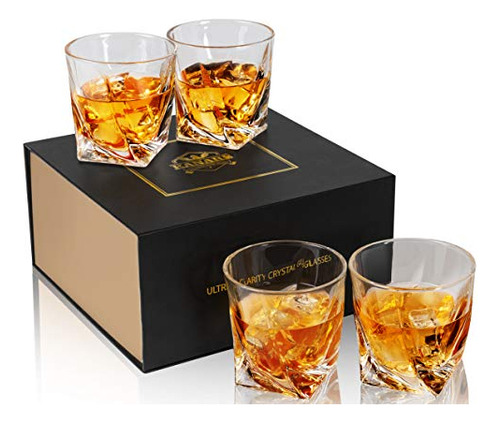 Vaso De Whisky De Cristal Con Caja De Regalo