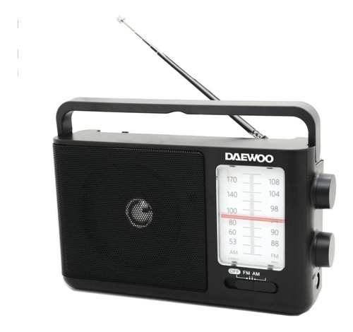 Imagen 3 de 5 de Radio Daewoo Dual Am Fm Di-rt227 Entrada Auriculares Beiro