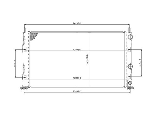 Radiador Stratus 2006 V6 2.4 Automatico Cdr