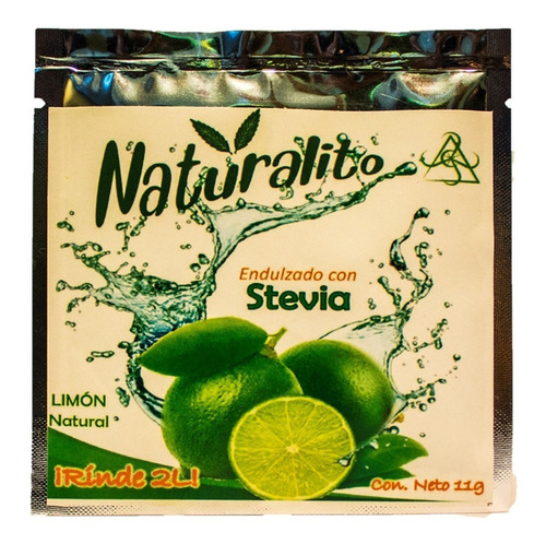 1 Naturalito,  Agua Fresca Con Limón Y Stevia.