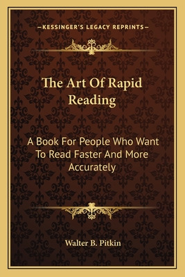 Libro The Art Of Rapid Reading: A Book For People Who Wan...