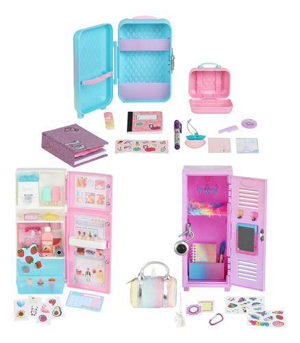 ¡real Littles My Rainbow Collection, Roller Case, Fridge Y L