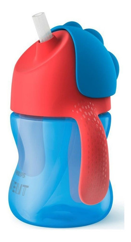 Vaso Avent Philips Straw Cup Antifuga 200ml 9m+ Azul Nnet