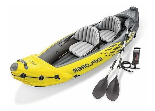 Imagem 5 de 5 de Caiaque Inflável Dulplo Explorer 160kg K2 Reforçado Completo