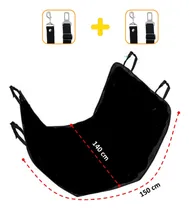 Comprar Funda Asiento Trasero Auto Mascotas Perros + 2 Cinturones