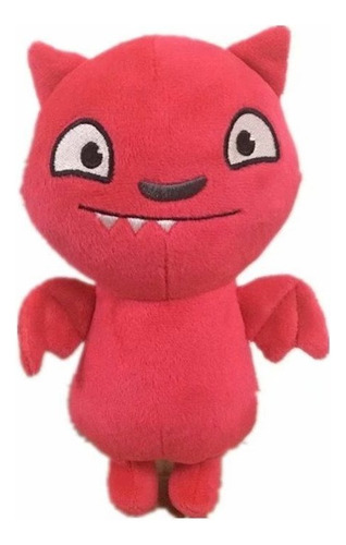 Muñeca De Peluche Con Murciélago Rojo De La Suerte