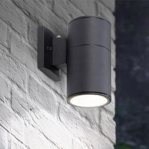 Aplique Exterior Redondo Con Sensor De Luz Led, Impermeable.