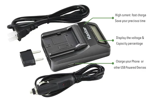 Cargador Y Batería 2pack Dmwbck7 Lumix Dmcfh27 Dmcfp7 ...