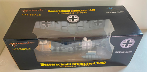 Modelo Pintado Y Ensamblado 1/18 Me109e Merit #60025