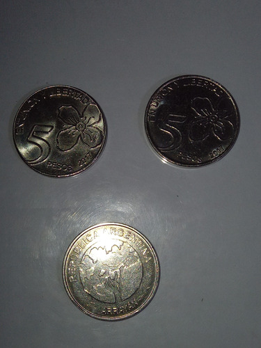 Monedas 5 Pesos Año 2017