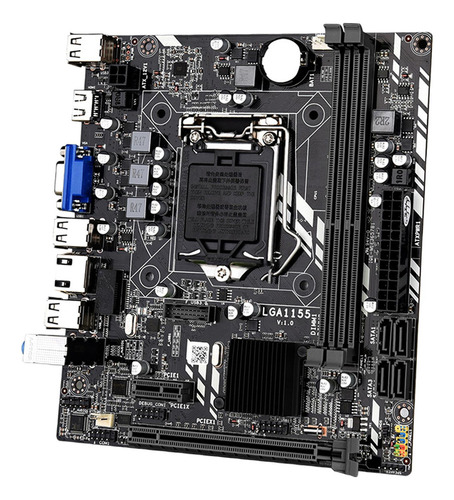 H61m Desktop Motherboard Sata2.0 Puerto Socket Channel Ddr3