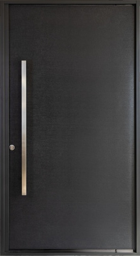 Puerta Pivotante Nexo Texturada Negra 125x225 Cm Pk000