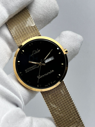 Reloj Caballero Mido Comander Colores Cuarzo Dorado/negro Dorado/negro Dorado/negro (Reacondicionado)