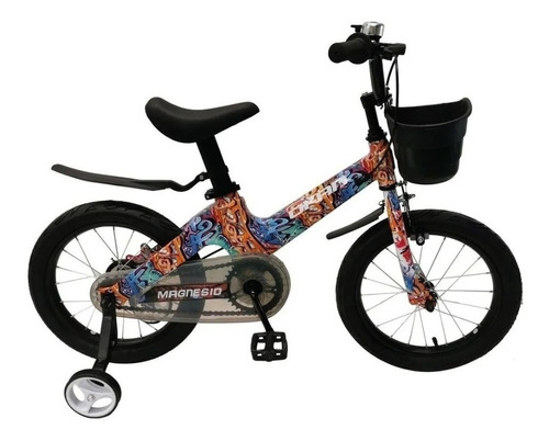 Bicicleta Magnesio Unisex Rodado 16 Con Canasto