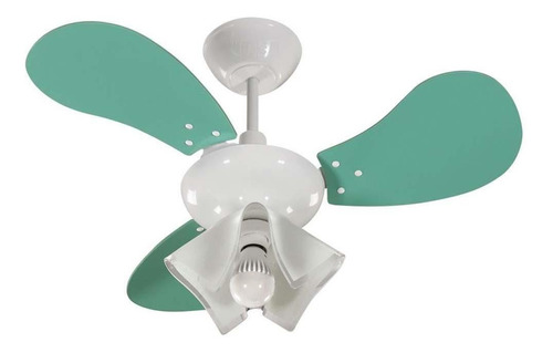 Ventilador De Teto Greco Verde Tron 127v Cor Da Estrutura Branco Diâmetro 76 Cm Material Das Pás Mdf Quantidade De Pás 3 110v