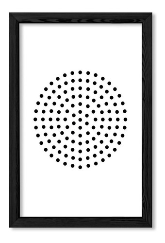 Cuadros Modernos 20x30 Chato Negro Minimalist Eight